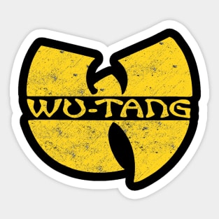 wutang!, wu-tang vintage, wutangclan shirt, yellow wutang Sticker
